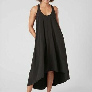 ATHLETA Presidio Dress Black Travel Commute